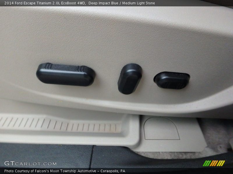 Deep Impact Blue / Medium Light Stone 2014 Ford Escape Titanium 2.0L EcoBoost 4WD