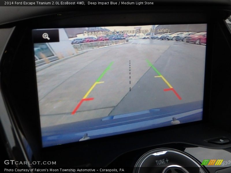 Deep Impact Blue / Medium Light Stone 2014 Ford Escape Titanium 2.0L EcoBoost 4WD