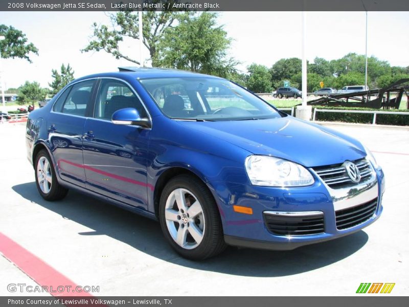 Laser Blue Metallic / Anthracite Black 2008 Volkswagen Jetta SE Sedan