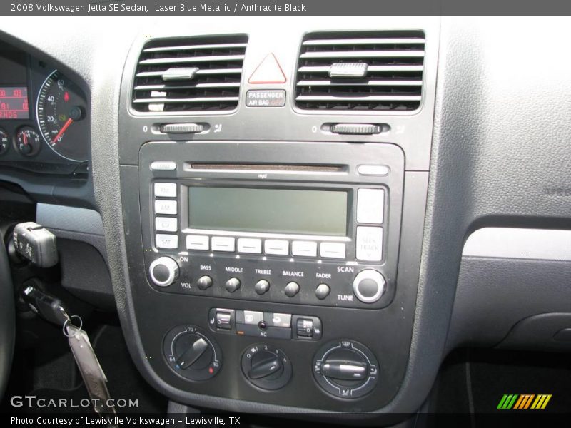 Laser Blue Metallic / Anthracite Black 2008 Volkswagen Jetta SE Sedan