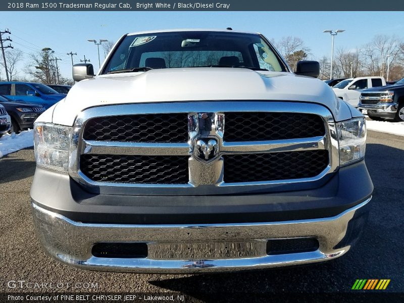 Bright White / Black/Diesel Gray 2018 Ram 1500 Tradesman Regular Cab