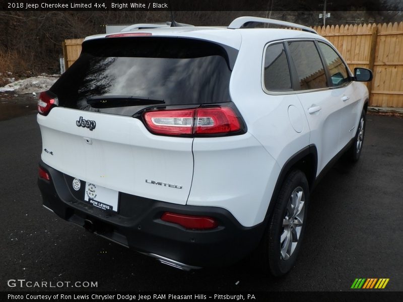 Bright White / Black 2018 Jeep Cherokee Limited 4x4