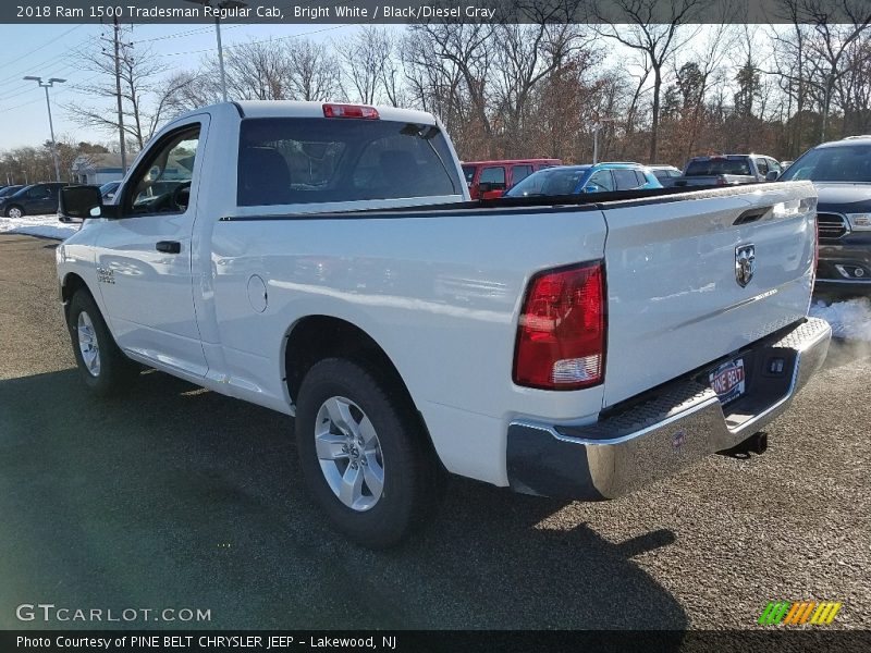 Bright White / Black/Diesel Gray 2018 Ram 1500 Tradesman Regular Cab