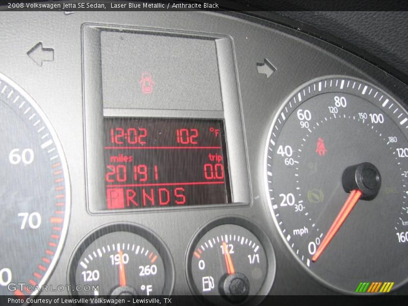 Laser Blue Metallic / Anthracite Black 2008 Volkswagen Jetta SE Sedan