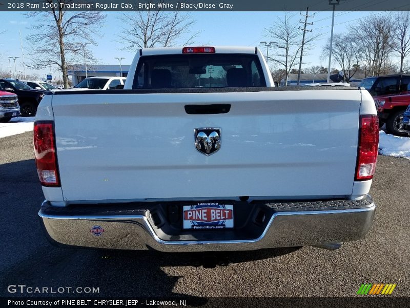 Bright White / Black/Diesel Gray 2018 Ram 1500 Tradesman Regular Cab