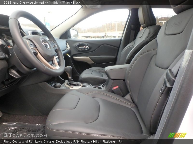 Bright White / Black 2018 Jeep Cherokee Limited 4x4