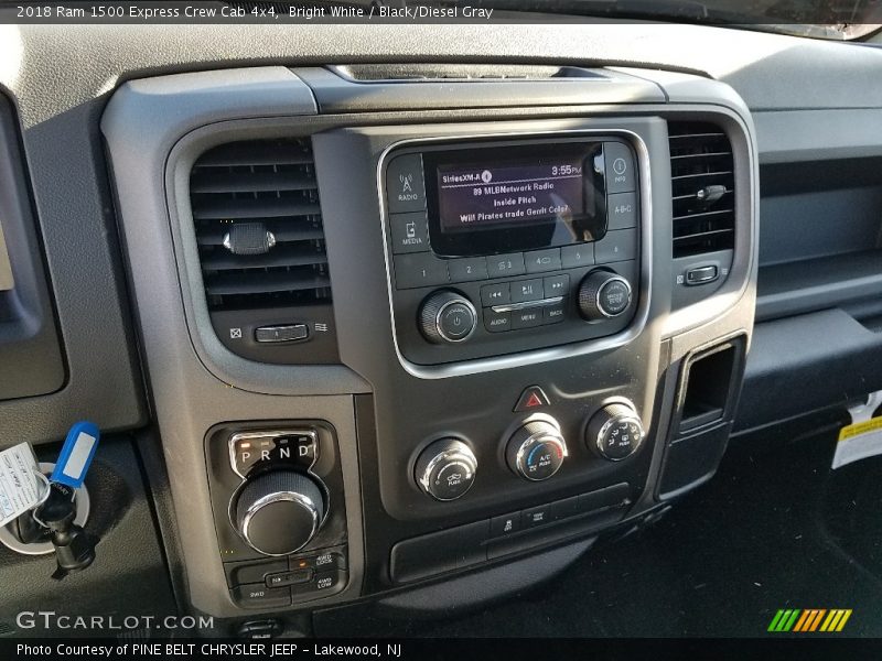 Bright White / Black/Diesel Gray 2018 Ram 1500 Express Crew Cab 4x4