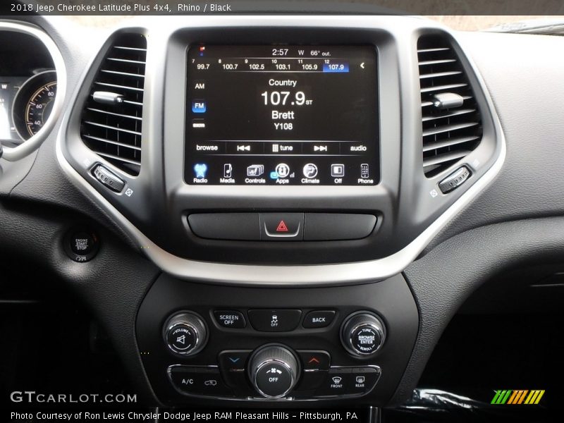 Rhino / Black 2018 Jeep Cherokee Latitude Plus 4x4