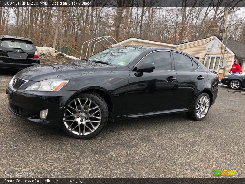 Obsidian Black / Black 2007 Lexus IS 250 AWD