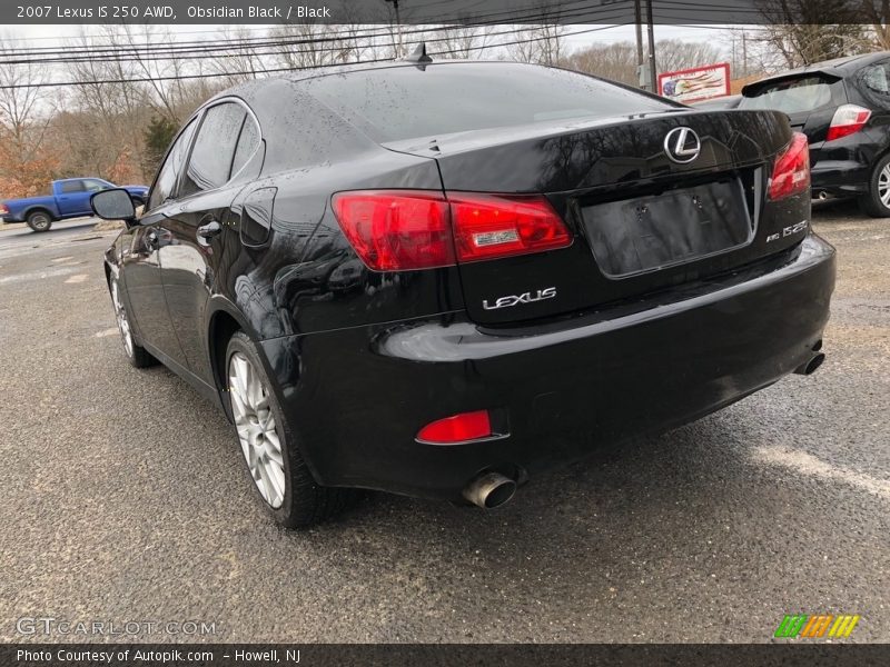 Obsidian Black / Black 2007 Lexus IS 250 AWD