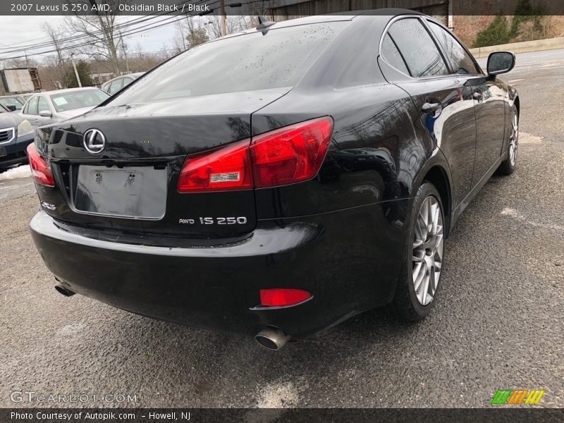 Obsidian Black / Black 2007 Lexus IS 250 AWD