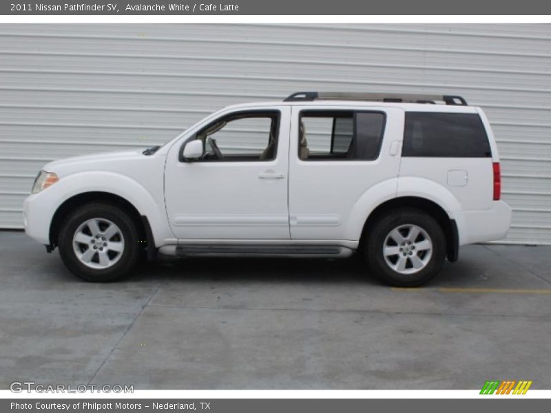 Avalanche White / Cafe Latte 2011 Nissan Pathfinder SV