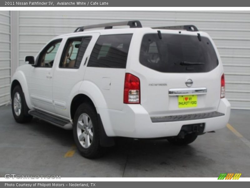 Avalanche White / Cafe Latte 2011 Nissan Pathfinder SV