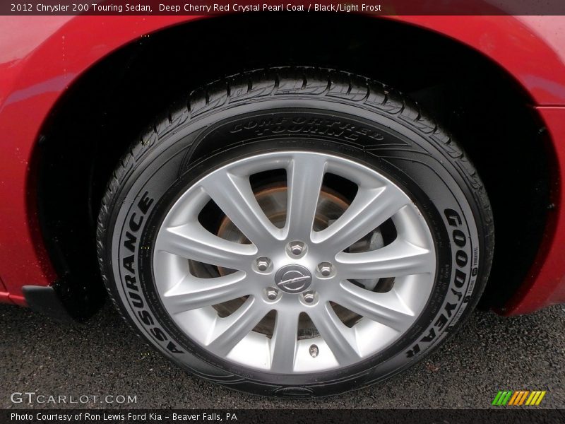 Deep Cherry Red Crystal Pearl Coat / Black/Light Frost 2012 Chrysler 200 Touring Sedan