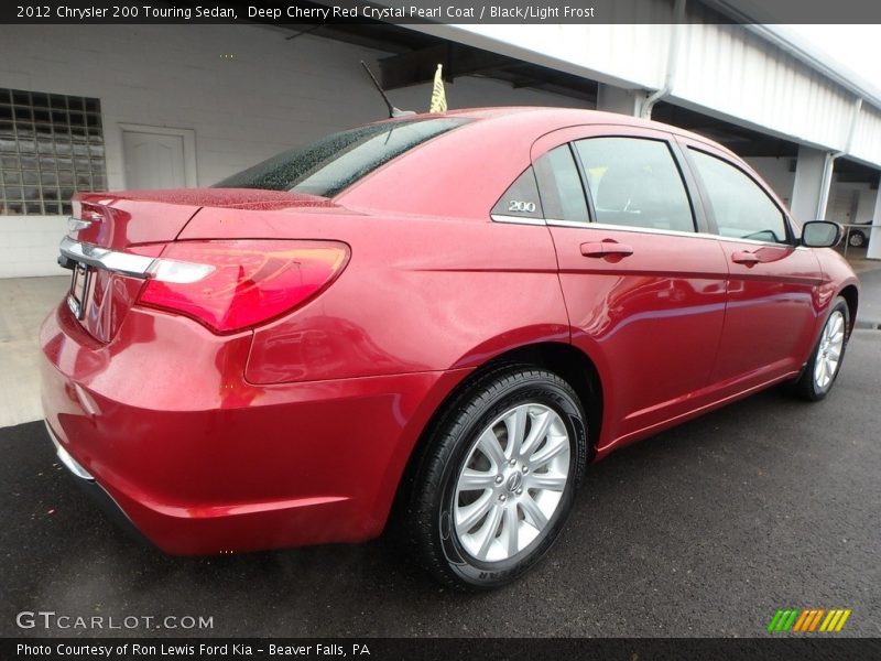 Deep Cherry Red Crystal Pearl Coat / Black/Light Frost 2012 Chrysler 200 Touring Sedan