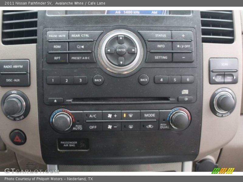 Avalanche White / Cafe Latte 2011 Nissan Pathfinder SV