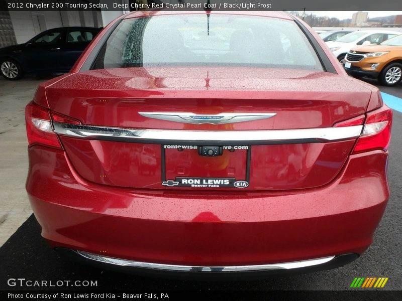 Deep Cherry Red Crystal Pearl Coat / Black/Light Frost 2012 Chrysler 200 Touring Sedan