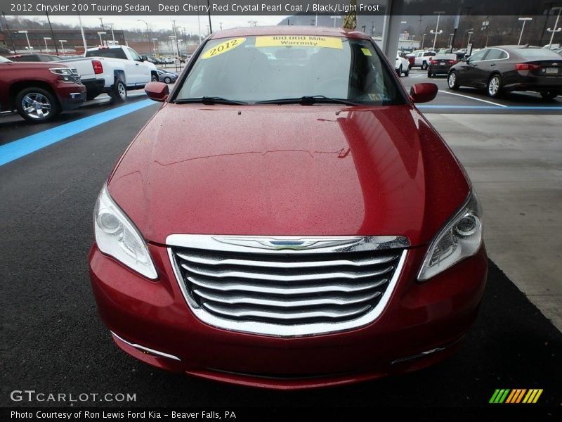 Deep Cherry Red Crystal Pearl Coat / Black/Light Frost 2012 Chrysler 200 Touring Sedan