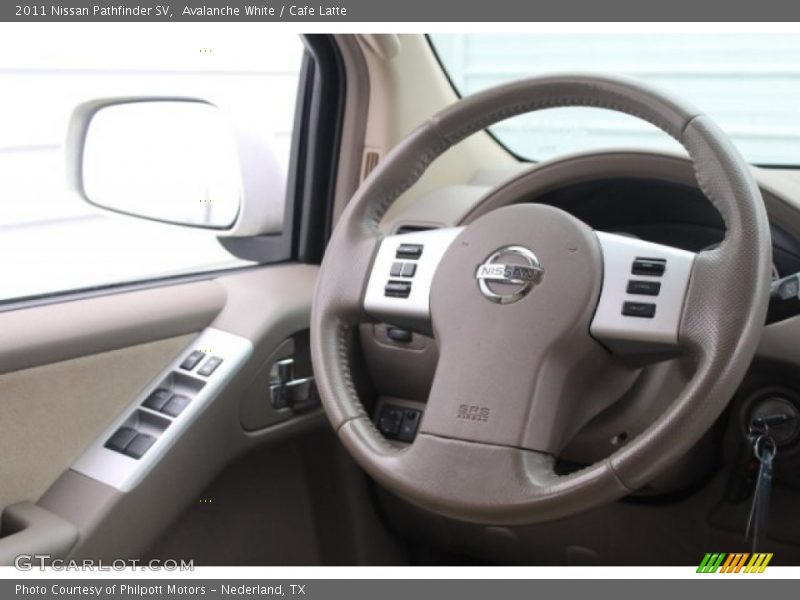 Avalanche White / Cafe Latte 2011 Nissan Pathfinder SV