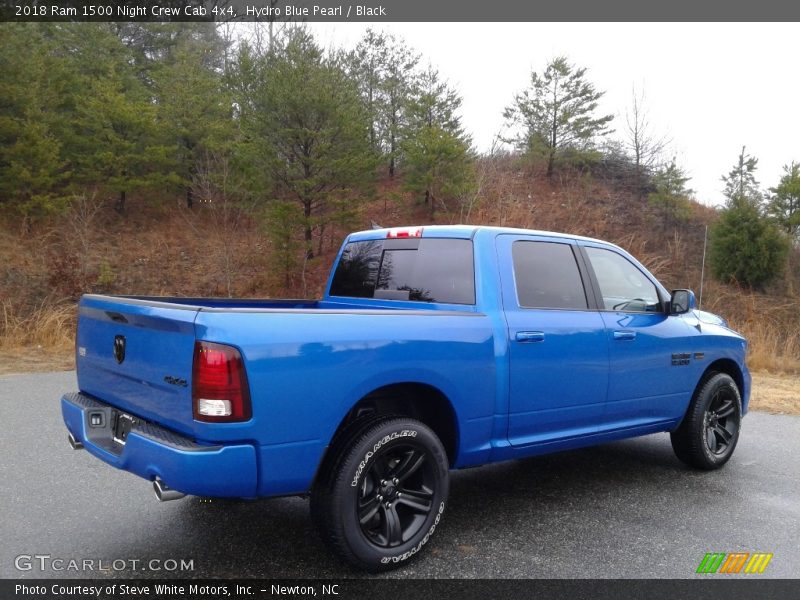 Hydro Blue Pearl / Black 2018 Ram 1500 Night Crew Cab 4x4