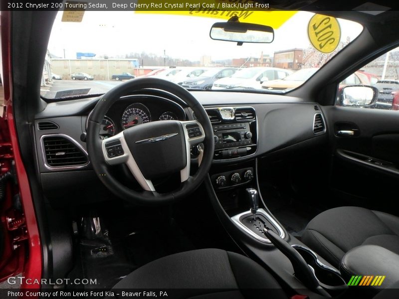 Deep Cherry Red Crystal Pearl Coat / Black/Light Frost 2012 Chrysler 200 Touring Sedan