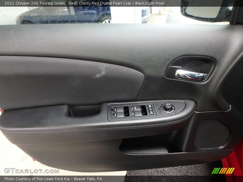 Deep Cherry Red Crystal Pearl Coat / Black/Light Frost 2012 Chrysler 200 Touring Sedan