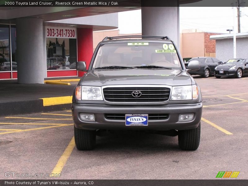 Riverock Green Metallic Mica / Oak 2000 Toyota Land Cruiser