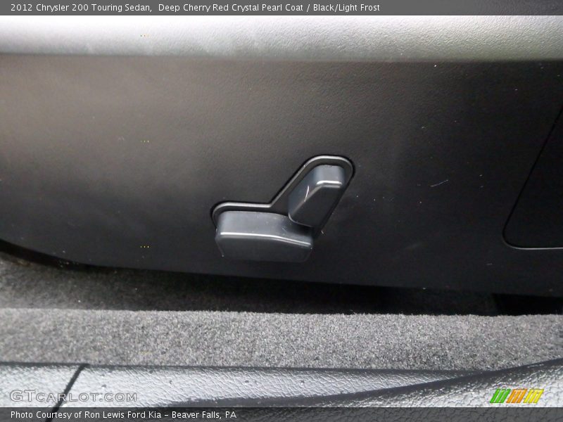 Deep Cherry Red Crystal Pearl Coat / Black/Light Frost 2012 Chrysler 200 Touring Sedan