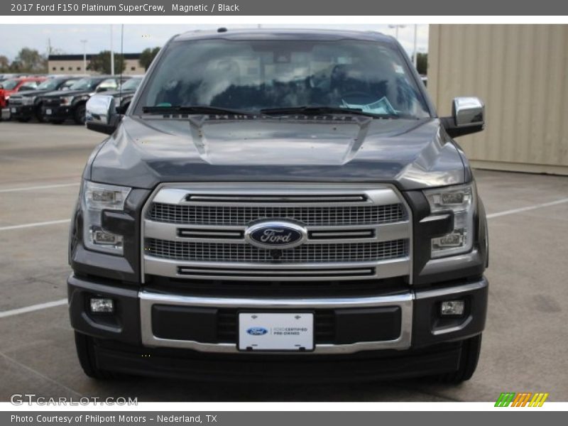 Magnetic / Black 2017 Ford F150 Platinum SuperCrew