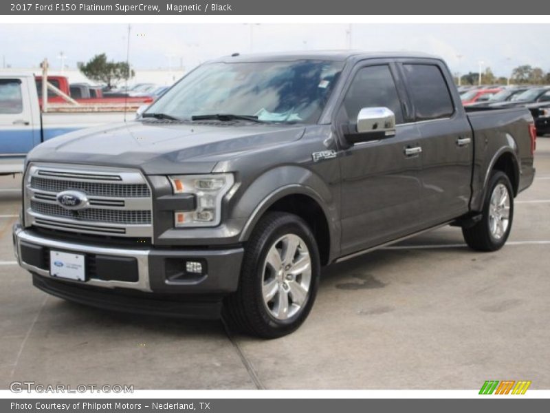 Magnetic / Black 2017 Ford F150 Platinum SuperCrew