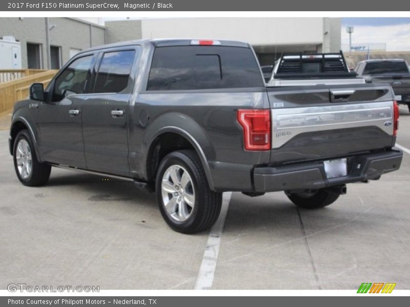 Magnetic / Black 2017 Ford F150 Platinum SuperCrew