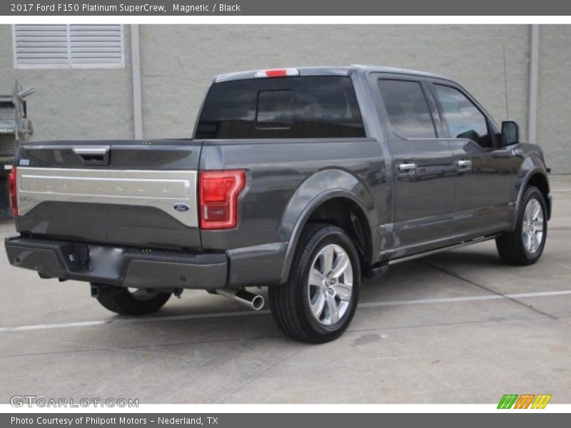 Magnetic / Black 2017 Ford F150 Platinum SuperCrew