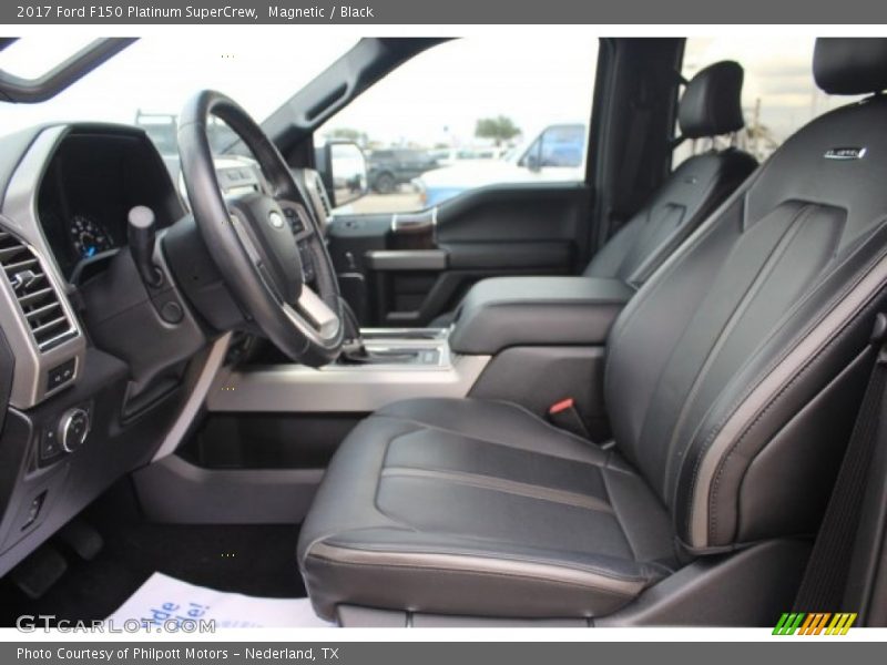 Magnetic / Black 2017 Ford F150 Platinum SuperCrew