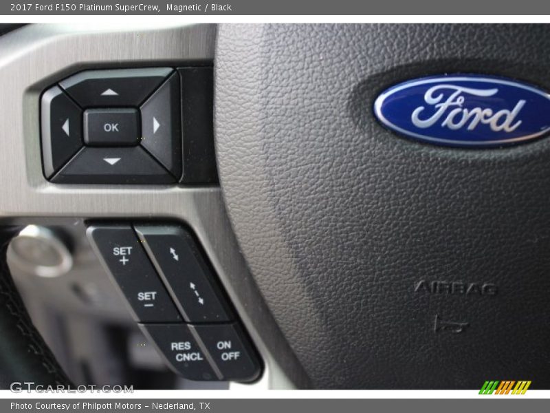 Magnetic / Black 2017 Ford F150 Platinum SuperCrew
