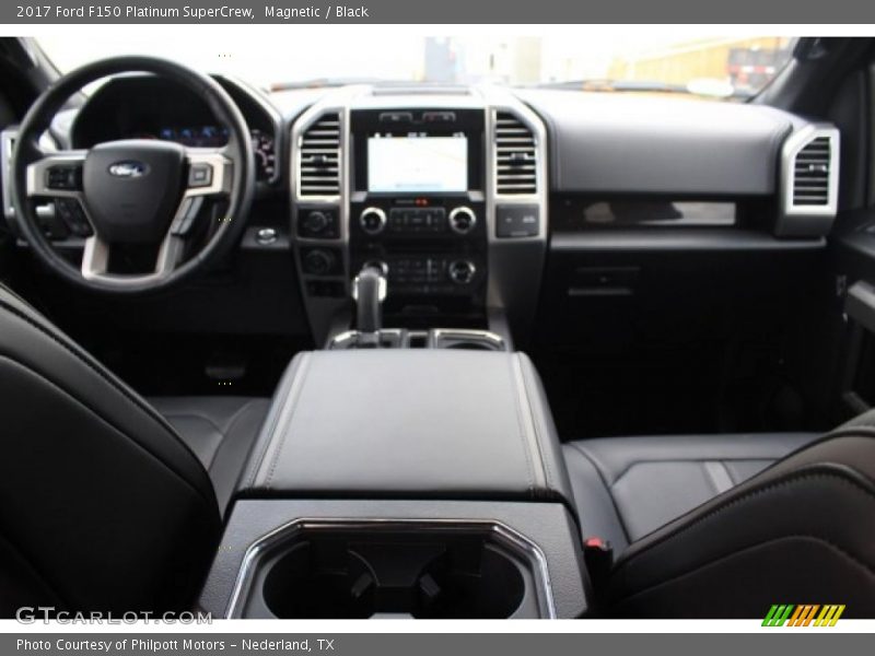 Magnetic / Black 2017 Ford F150 Platinum SuperCrew
