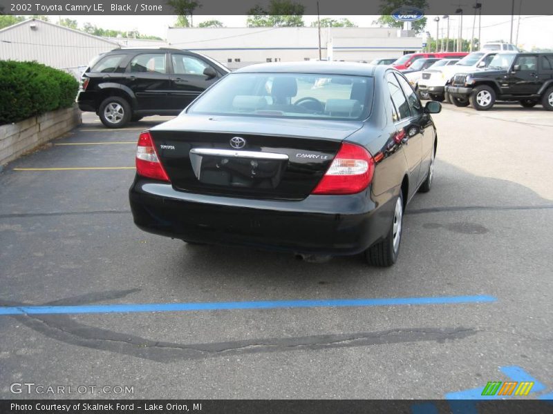 Black / Stone 2002 Toyota Camry LE