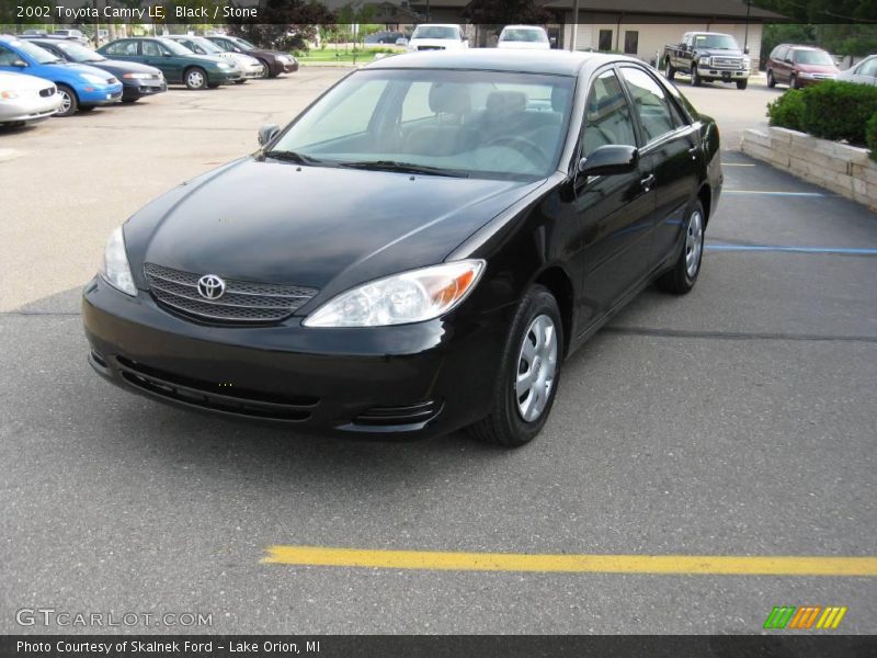 Black / Stone 2002 Toyota Camry LE