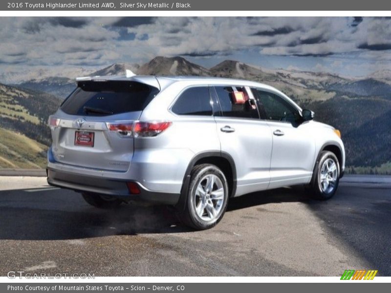 Silver Sky Metallic / Black 2016 Toyota Highlander Limited AWD