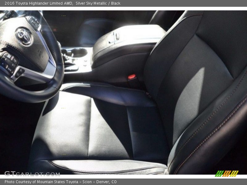 Silver Sky Metallic / Black 2016 Toyota Highlander Limited AWD