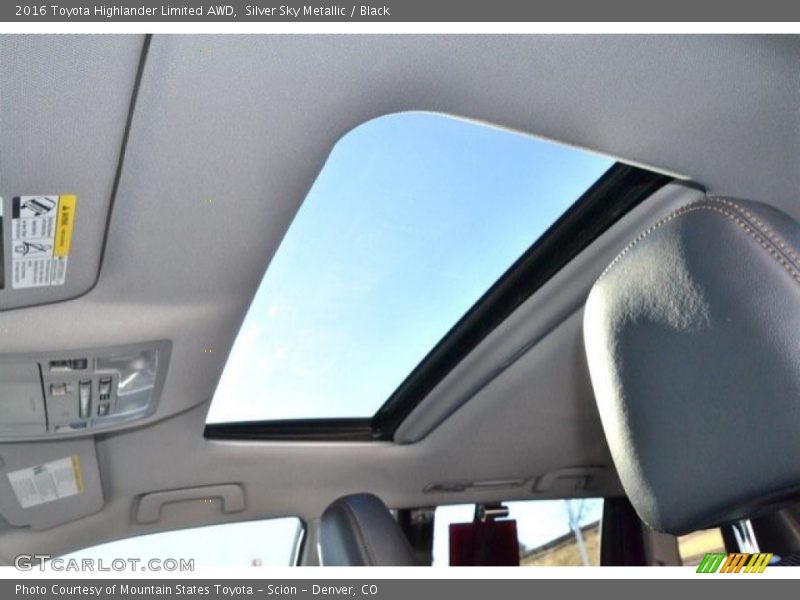 Silver Sky Metallic / Black 2016 Toyota Highlander Limited AWD