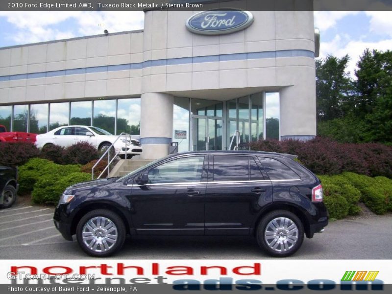 Tuxedo Black Metallic / Sienna Brown 2010 Ford Edge Limited AWD