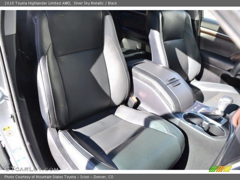Silver Sky Metallic / Black 2016 Toyota Highlander Limited AWD
