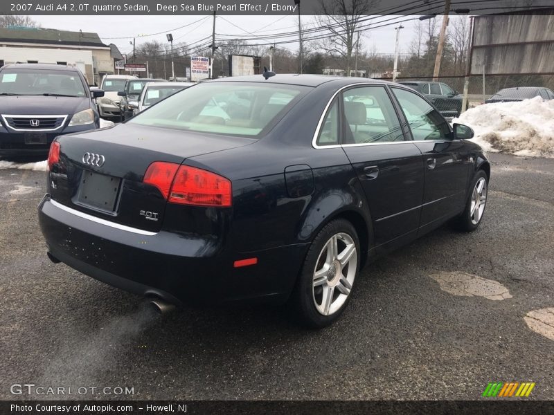 Deep Sea Blue Pearl Effect / Ebony 2007 Audi A4 2.0T quattro Sedan