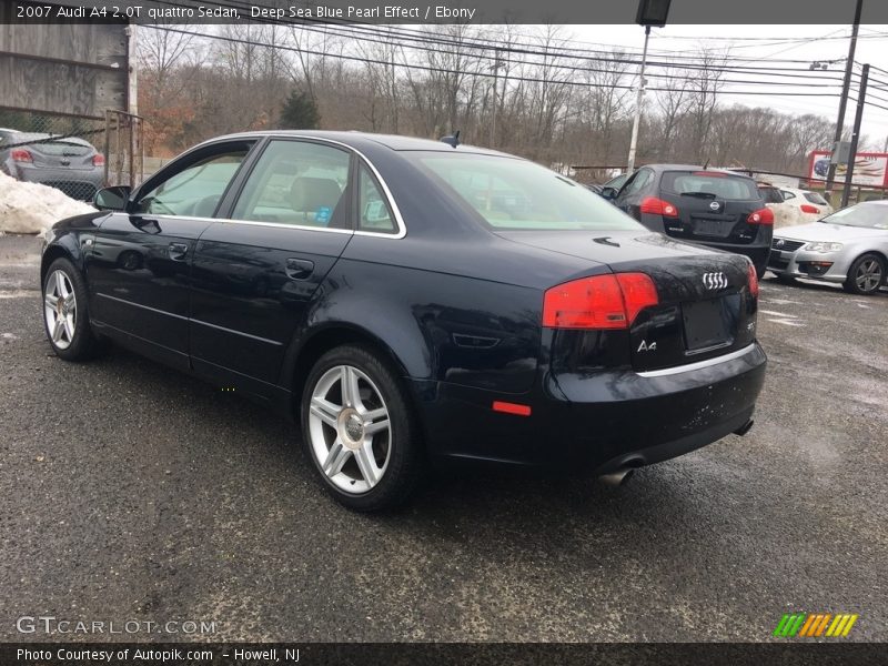 Deep Sea Blue Pearl Effect / Ebony 2007 Audi A4 2.0T quattro Sedan