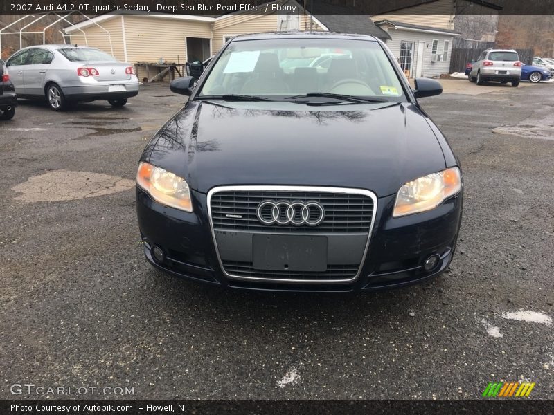 Deep Sea Blue Pearl Effect / Ebony 2007 Audi A4 2.0T quattro Sedan