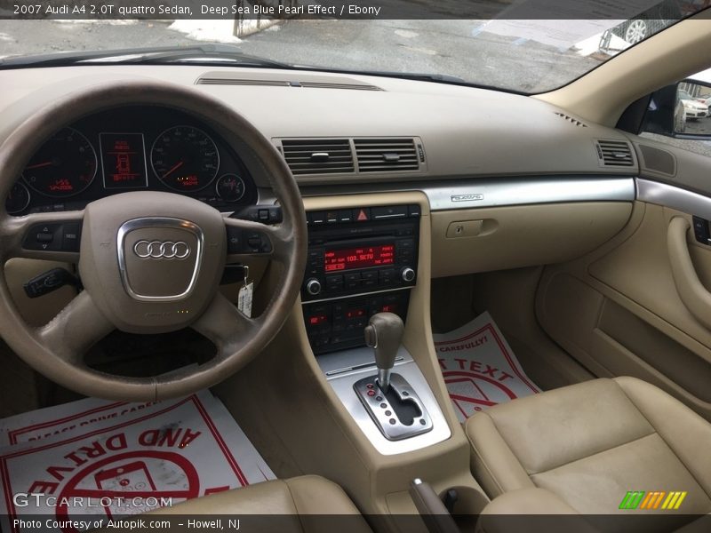 Deep Sea Blue Pearl Effect / Ebony 2007 Audi A4 2.0T quattro Sedan