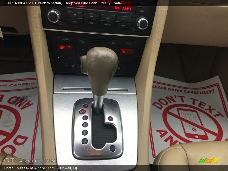 Deep Sea Blue Pearl Effect / Ebony 2007 Audi A4 2.0T quattro Sedan