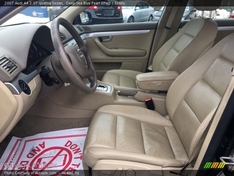 Deep Sea Blue Pearl Effect / Ebony 2007 Audi A4 2.0T quattro Sedan