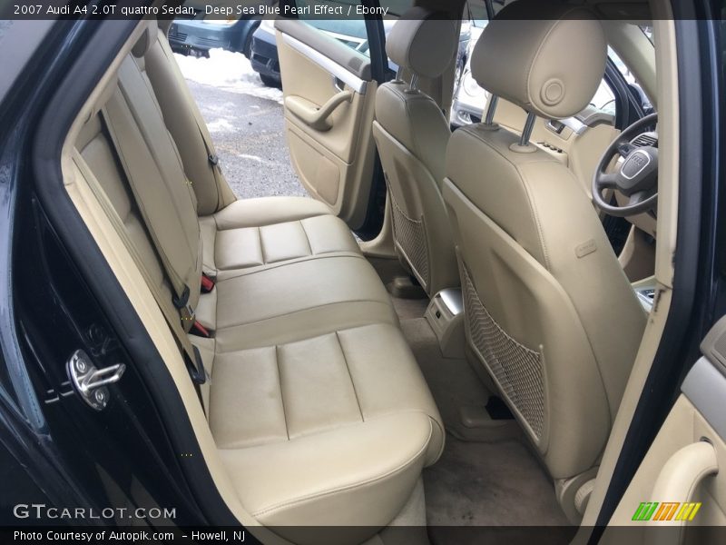 Deep Sea Blue Pearl Effect / Ebony 2007 Audi A4 2.0T quattro Sedan