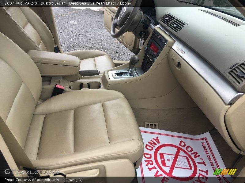 Deep Sea Blue Pearl Effect / Ebony 2007 Audi A4 2.0T quattro Sedan